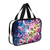 DIY Diamond Art Rhinestone Makeup Bag Crystal Transparent PVC Storage Pack Kit