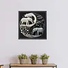 Tai Chi Elephant-Paint by Numbers Acrylic Painting 40*40CM