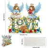 Acrylic Double Sided Christmas 5D DIY Diamond Art Paper Towel Storage Rack Napkin Holder Kit