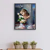 【Limited Stock Sale】Lily Girl-Paint by Numbers Acrylic Painting 40*50CM