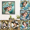 (Multi-Style)Noble Lady-Partial Special Shaped Diamond Painting 30*30CM