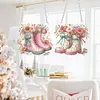2 PCS Flower Water Shoes - 5D DIY Pendant