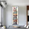 (Stamped/Counted) Stack Of Books With Flowers - 11CT Cross Stitch 30*80cm/11.81*31.5in(Big Size)