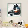 (Stamped/Counted) Cat Scenery-11CT Cross Stitch 40*40cm