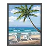 Beach - 11CT Stamped Cross Stitch - 36*46cm - Natural