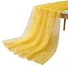 Pearl Gauze Table Runner 120 Inch 10 FT Tulle Shabby Chic Semi Sheer Cheese Cloth Fabric Runner for Wedding Party Baby Shower Birthday