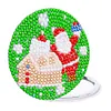 DIY Double Sided Special Shape Diamond Painting Compact Mirror Kit (Santa)