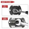 Adjustable Oil Filter Wrench 1/2in Drive with Auto-Clamp Spring for UTVs JetSkis