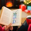 (US Local)Santa Claus A5 Size Diamond Painting Notebook Set with 4Pcs Bookmark Gift