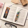 (US Local)8Pcs DIY Phoenix Diamond Painting Art Bookmarks with Crystal Pendants for Gift