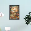 Diamond Painting-DIY Full Round Drill Flower Dog(40*60CM)