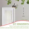 (US Local)Panda Diamond Painting Art Door Right Angle Sign for Indoor Outdoor Wall