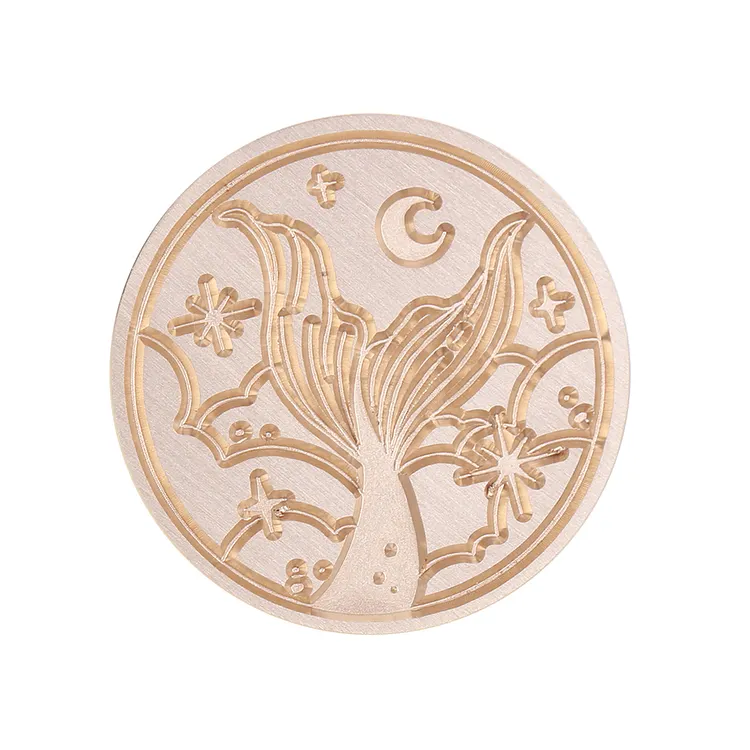 Diy Fire Lacquer Round Sealing Wax Stamp Head 25Mm gbfke