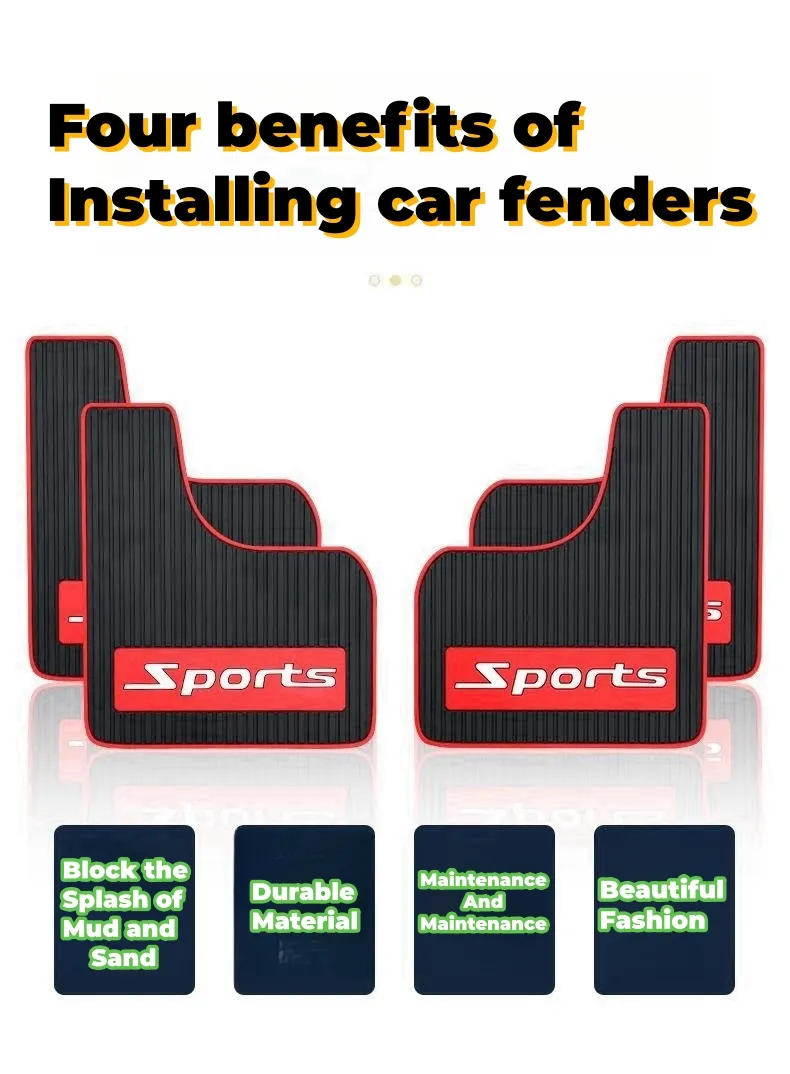 Car fender modified plastic splash-proof fender（2PCS）