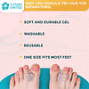 4-Pack Toes Spacers Clear Spreader For Bunion Corrector and Bunion Relief