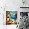 Boat - 9CT Partial Beaded Cross Stitch Kit(30x40cm)