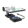3-in-1 Wireless Charger Magsafe Magnetic Wireless Charger Foldable With Retractable Cable