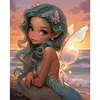>SALE<Full Embroidery Eco-cotton Thread 11CT Counted Elf Girl Cross Stitch 40x50cm
