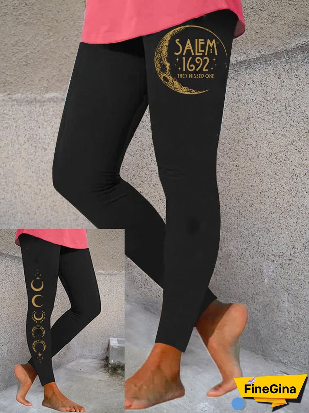 Women's Halloween Salem 1692 They Missed One Print Leggings