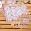 【Wholesale Discount】12 Grids Bottles Rhinestone Beads Storage Box Nail Art Jewelry Container