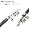 Portable Folding Fishing Rod Telescopic Fishing Pole with Reel Line Travel Rods