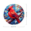 Cardinal Glass Painting-Paint by Numbers Acrylic Painting 40*40CM
