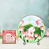 DIY Tulip White Rabbit -Ornaments Enamel Painting 30*30CM