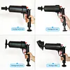 [US Local Warehouse] Pneumatic Pipe Plungers High Pressure Manual Sink Plunger for Bathroom (Black)