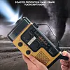 AM FM SW Emergency Power Bank SOS Alarm LED Light Hand Crank Solar Weather Radio