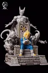1/4 Scale Throne Super Saiyan Vegeta with LED - Dragon Ball Resin Statue - HunDian Studios