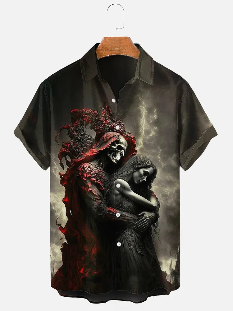 Men's Grim Reaper Halloween Shirt