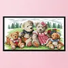 Teddy Bear-14CT Stamped Cross Stitch Kit(52*31cm)