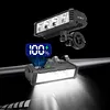 Bike Front Lamp Type-C Highlight LED Cycling Lights 4 Modes Bicycle Flashlight