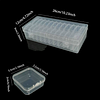 12/24/30pcs Craft Storage Box And Organizer Clear Plastic Bead Organizer Box/Suitable for Jewelry, Crafts, Beads Storage DIY Craft Accessories 