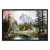 11CT Counted/Stamped Mountain water-Cross Stitch 40*50cm