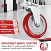 [US Local Warehouse] Folding Table Cart Heavy Duty Panel Dolly with PU Swivel Wheels 1800 LBS Drywall Cart for Party Events Hotel Factory Warehouse