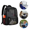 Mesh Backpack See Through Backpack College Student Backpack for Outdoor Sports