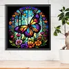Diamond Painting-DIY Full Round Drill Stained Glass Butterfly