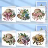 6Pcs Diamond Painting Bouquet Hat Diamond Painting Greeting Card for Friends