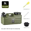 5L Camping Water Jug with Faucet Water Dispenser Carrier for Vehicle Car Camping