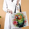 Parrot-11CT DIY Stamped Cross Stitch Shopping Bag 40*40cm/15.75*15.75in