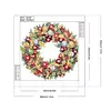 Christmas Wreath-Partial Speical Shaped Diamond Painting 30*30CM