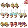 8 Pairs Girl Double Sided Diamond Painting Earrings Holiday Diamond Art Earrings