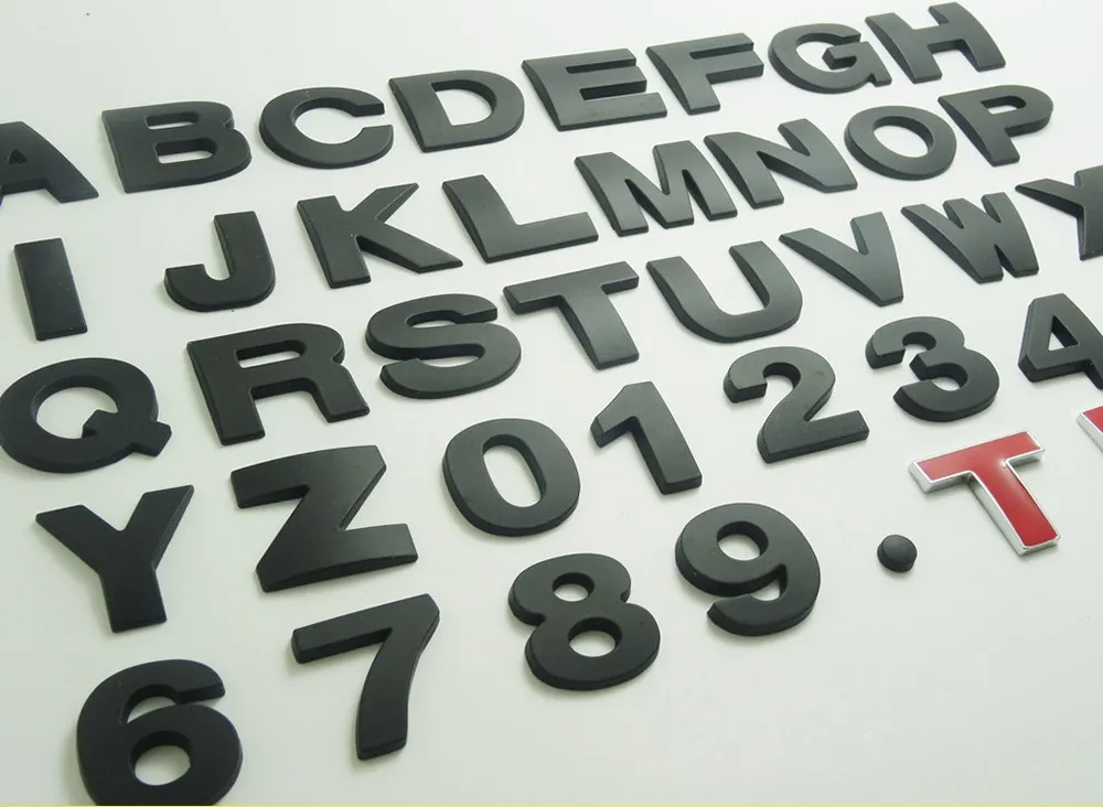 Car DIY personalized letter metal sticker