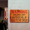 Warning Children - Vintage Metal Signs - 20*30cm/30*40cm - Warning