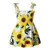 Baby Girl Summer Cotton Dress Children Fashion Dress Thin Girl Style Halter Skirt Children's Floral Skirt
