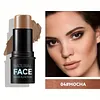 Cream Contour Sticks,Shades with Highlighter & Bronzer & Blush, Non-greasy and Water-resistant Face Contouring Pen