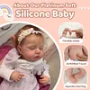12"&16" Newborn Sleeping Full Solid Platinum Silicone Baby Doll Cherylwith Chubby Cheek & Flexible Limbs That Just Like A Real Baby - RBBI-Myrebornbabydoll&reg; 