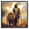 Jesus Lion-11CT Stamped Cross Stitch 40*40cm