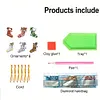 (US Local)6pcs Xmas Stockings  DIY Diamond Art Pendant Wall Door Decoration